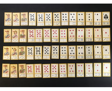 MINIATURE PLAYING CARDS & DOMINOES (1929) BY CARRERAS COMPLETE SET OF 52 CARDSapp.size of each card 37mm x 67mm
