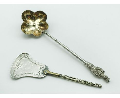 UNUSUAL CHINESE SILVER SPOON &amp; ONE ANOTHER