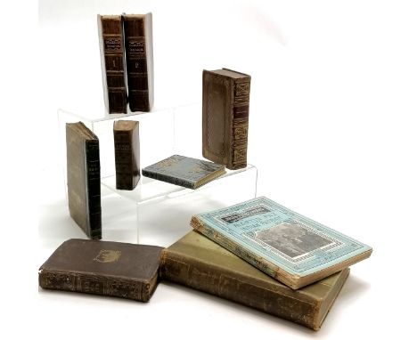Qty of miniature / small books - 1828 Novum Testamentum Græcum, The Tale of a tub by Jonathan Swift, 1854 The Teacher taught,