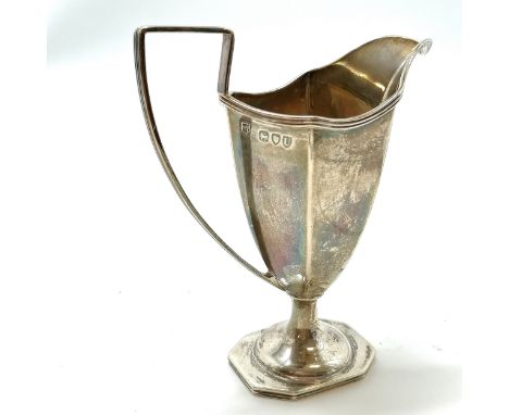 1895 silver cream jug on pedestal base by Goldsmiths &amp; Silversmiths Co (William Gibson &amp; John Lawrence Langman) - 13c