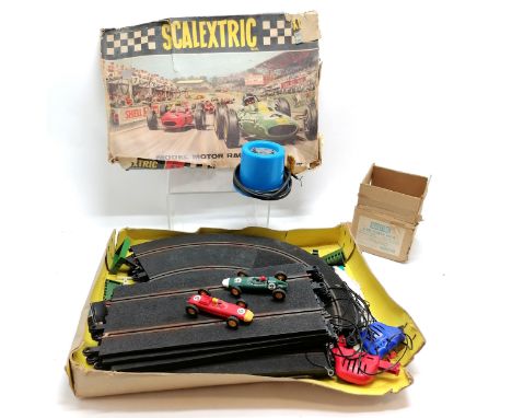 Vintage boxed Tri-ang Scalextric set No 31 (box - a/f) with boxed Hornby Scalextric C.919 power pack 