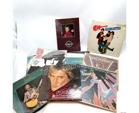 Qty of LP's inc David Bowie : Images, Rod Stewart (inc album with tourbook), Bob Dylan etc - SOLD IN AID OF STALBRIDGE COMMUN