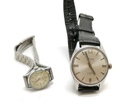 2 x Belvil manual wind wristwatches - for spares / repairs 