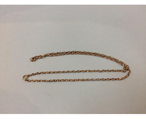 A chain stamped '9k', 15g