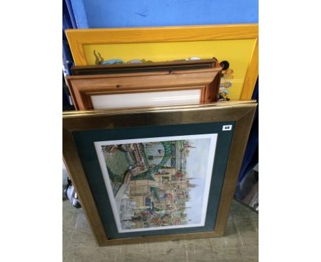 Pair of prints 'Newcastle Upon Tyne Revisited', by Martin Stuart Moore and 'Memories of Newcastle Upon Tyne, a Park West Gall