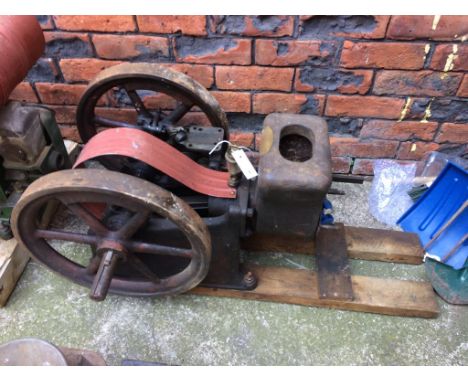 A stationary steam engine, Association MFRS. Co., Waterloo 1A USA, number 335133