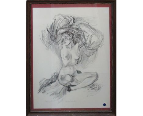 JOHN LA GATTA (British, 1894-1977) 'Between the Acts', chalk lithograph, signed, titled and numbered 241/275 in pencil, 65cm 
