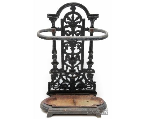 A Victorian cast iron umbrella/stick stand