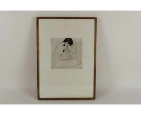 British School, 20th Century
"III", portrait of a nude,
Indistinctly signed right on mount,
Monochrome print, Limited Edition