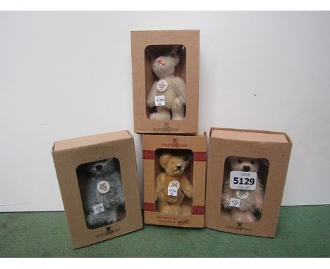Four boxed Steiff club bears, 2000, 2001, 2003, 2004