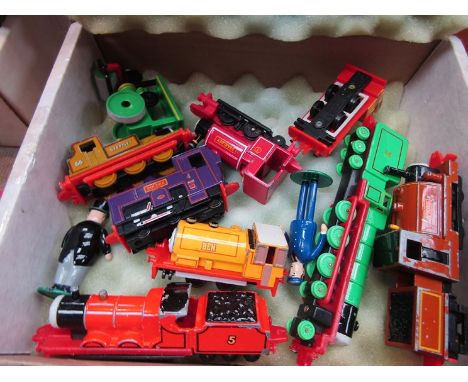 A collection of ERTL Thomas the Tank Engine diecast toys 