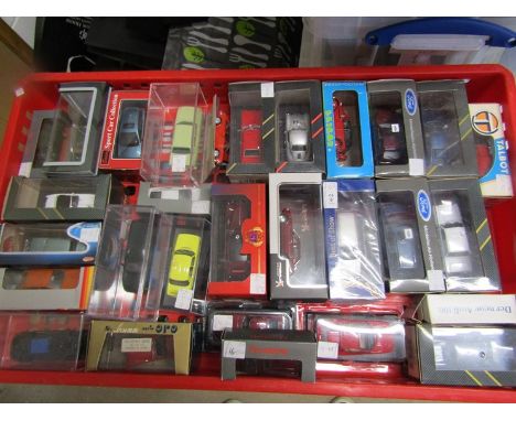 A box of assorted boxed diecast cars including Gama, Eligor etc 