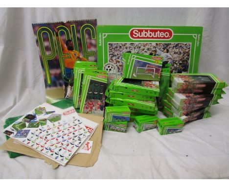 A collection of 1990's Subbuteo including seventeen boxed teams World Cup 1990 set etc together with a 1998 Pele calendar 