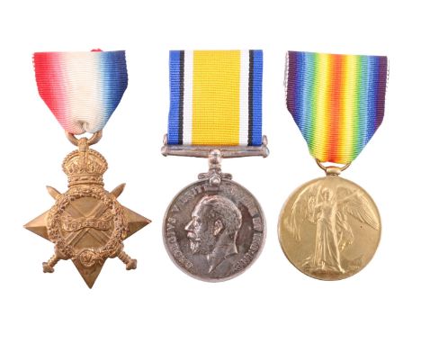 A 1914-15 Star, British War and Victory Medals to 3-22936 Pte D Drury, Border Regiment