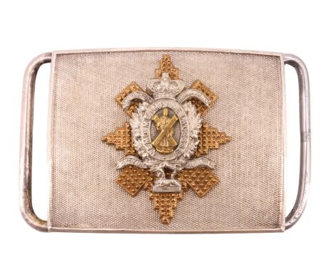 A Victorian 5th Volunteer Battalion Highland Light Infantry (Glasgow Highlanders) officer's waist belt clasp