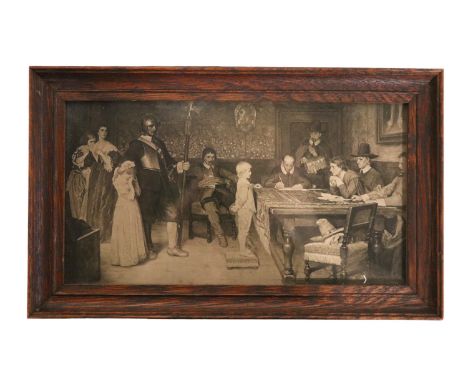 After William Frederick Yeames (1835 - 1918) "When did you last see your father?", a depiction of the son of a Royalist being
