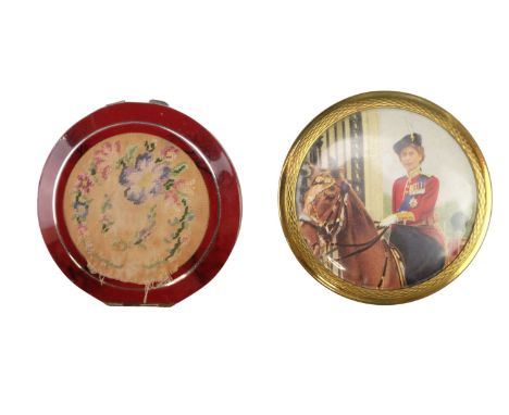 A 1950s rolled gold and one other powder compact 