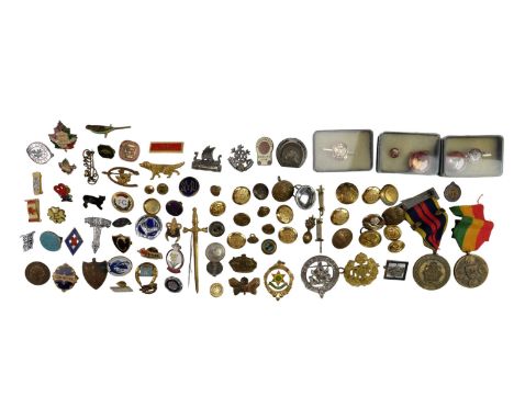 A quantity of enamel and other lapel badges, including Welsh Bowls Association, Marchmount Bowling Club, motoring safety badg