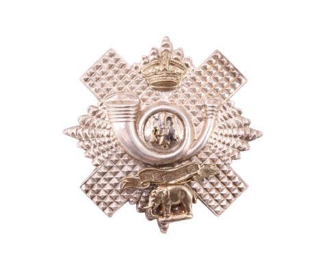 A late 19th / early 20th Century Highland Light Infantry volunteer battalion officer's cap badge