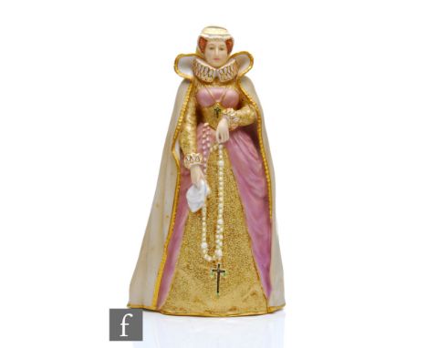 A Royal Worcester model of Mary, Queen of Scots after Janet (Scott), model 2634, puce mark with date code for 1959, height 22