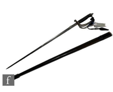 An early 20th Century light infantry officer's sword by Fenton Brothers Sheffield to the War Office, 79cm blade, the blade et