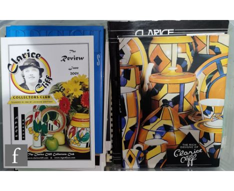 A collection of assorted reference books and catalogues relating to Clarice Cliff to include The Rich Designs of Clarice Clif