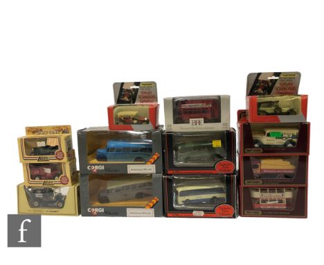 A collection of assorted diecast models, to include Matchbox Models of Yesteryear, Tuf Toys Old Timer Cars, Lledo Days Gone, 