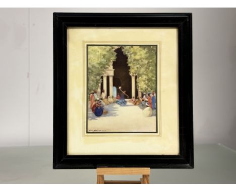 Hans Jacob Hansen R.S.W (Scottish 1853-1947), The Dancer print, in a glazed frame. (24.5cmx19.5cm)