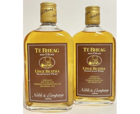 Te Bheag Nan Eilean Uisge Beatha, two 350ml bottles of blended Scotch whisky, variously labelled 'Specially bottled for Premi