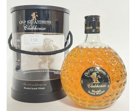 A 70cl novelty presentation bottle of Old St Andrews blended Scotch whisky (40%) with original packaging