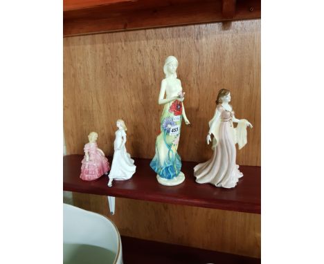 4 FIGURES DOULTON, WORCESTER ETC