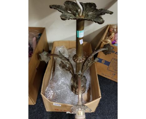 ANTIQUE 3 BRANCH LIGHT FITTING