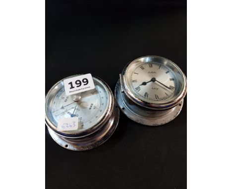 MARINE CLOCK AND BAROMETER