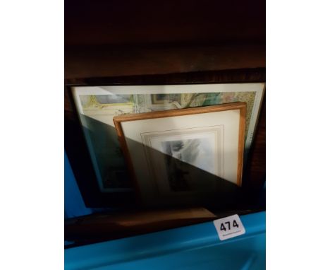 BOX OF PRINTS AND PICTURES