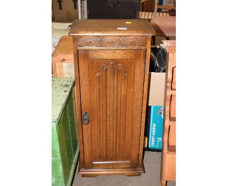 Small modern oak CD cabinet