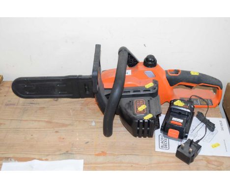 Black &amp; Decker electric chainsaw