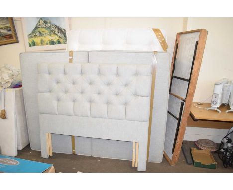 Double divan bed and headboard