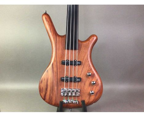WARWICK FRETLESS ELECTRIC BASS GUITAR J 137657 07, in fitted hardcase with strap, user kit and associated guide112cm longCond