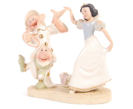 A Lenox Disney Showcase collection limited edition ( 3225 / 3500 ) sculptured ceramic model titled Dancing With Snow White. T