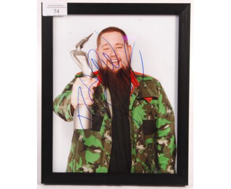 Rag 'N' Bone Man - Rory Graham - British Singer / Songwriter - autographed signed 8x10" colour photograph. Signed in blue mar