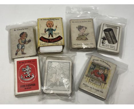 Seven interesting sets of playing cards 