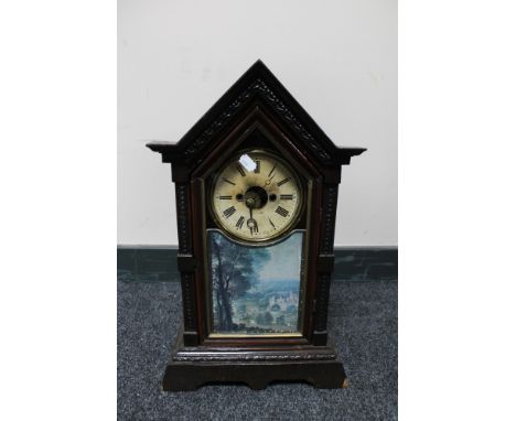 An antique American mantel clock 