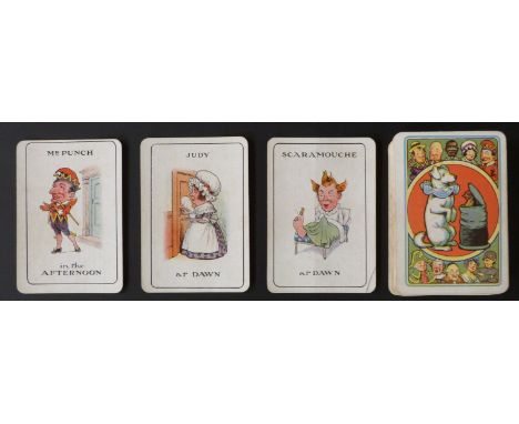 G. Heath Robinson & J. Birch Ltd, London, England. Toby’s Family playing card game. Twelve  sets of four cards. Based on Punc