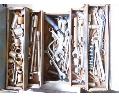 Tools to include spanners, sockets etc