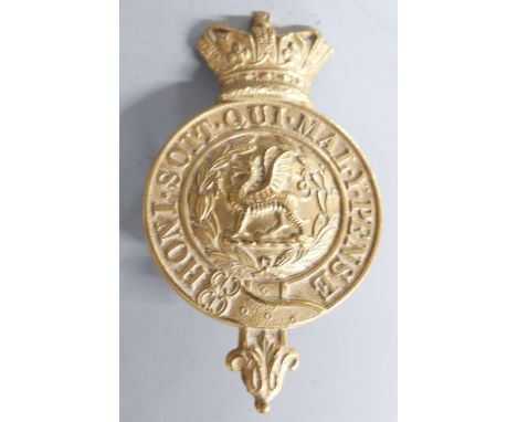 British Army First Battalion Monmouthshire Regiment Glengarry badge