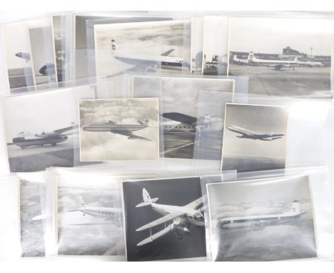 Approximately 23 British European Airways mainly 8" and 10" publicity photographs including Dakota, de Havilland Rapide, Trid