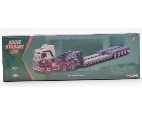 Corgi Eddie Stobart Ltd 1:50 scale limited edition diecast model Scania Low Loader CC12203, in original box&nbsp;