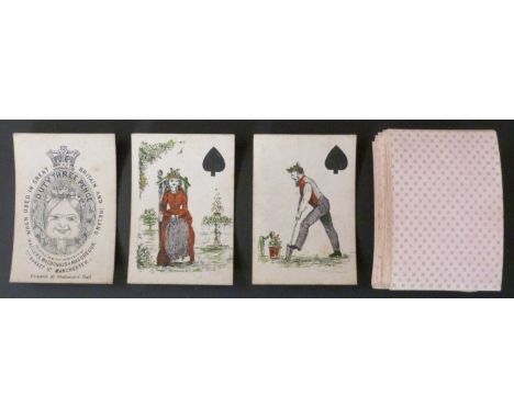  Maclure, Macdonald & Macgregor, Manchester. Nursery Rhymes transformation playing cards. Version 2. Cards relate to children
