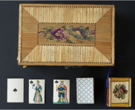 Johann Anton Steinberger, Germany playing cards. Possibly letters ‘St ‘ on shield of jack of clubs. Miniature cards 22 x 18 m