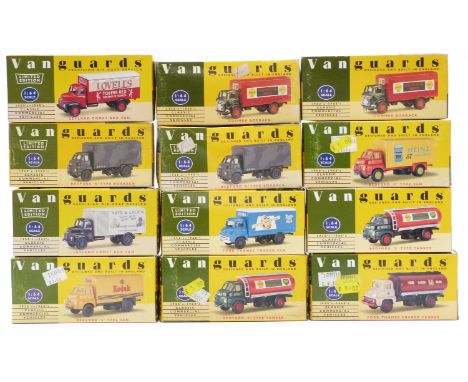 Twelve&nbsp;Vanguards Classic Commercial Vehicles 1:64 scale diecast model lorries some limited edition, all in original boxe